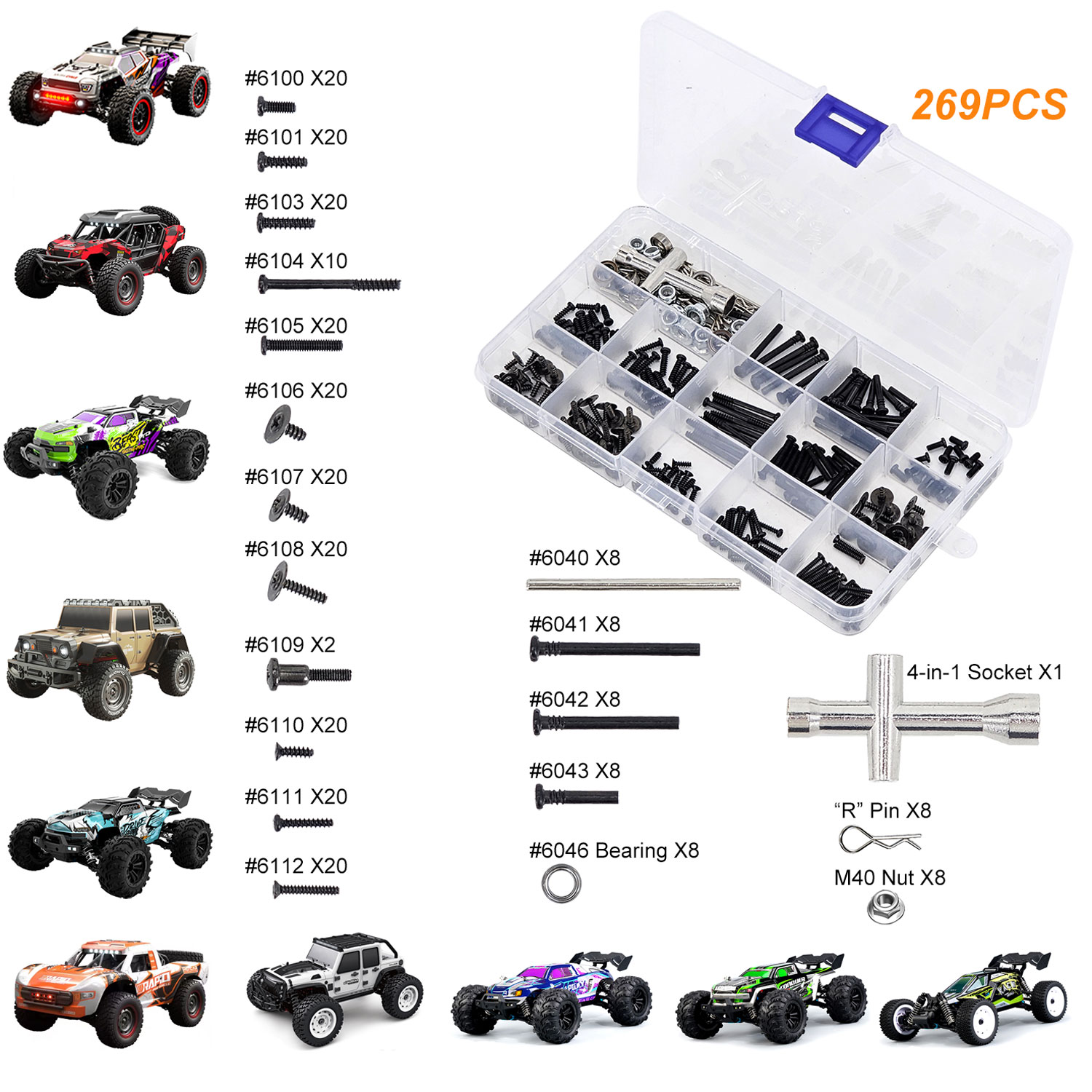 Rc Hobby Nut - SCY 269 Parçalı RC Araç Alet